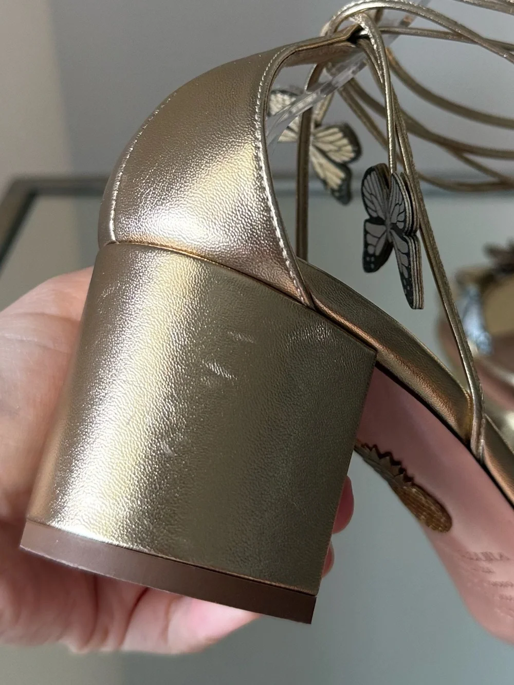 Aquazzura Papillon Sandal 50 $995 40.5